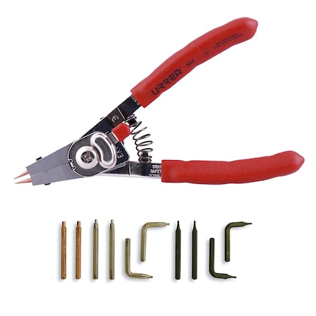 Urrea Pliers with 10 small interchangeable tips 382